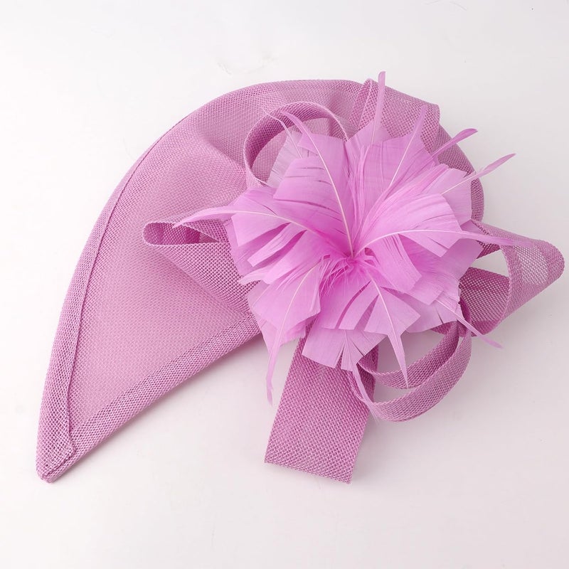 DRESHOW قبعات فاسيناتور للنساء قبعة حفلة شاي قبعة عتيقة على شكل علبة رأس لكوكتيل - Image 3